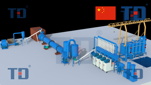 Charcoal bar production line--Rod making machine and Airflow carbonization furnace